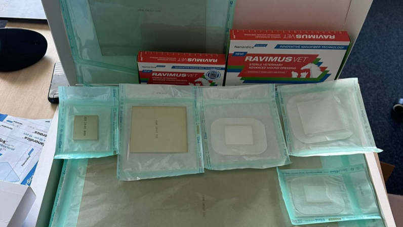 Antibacterial wound dressings in various sizes from Nanrdika Medical 